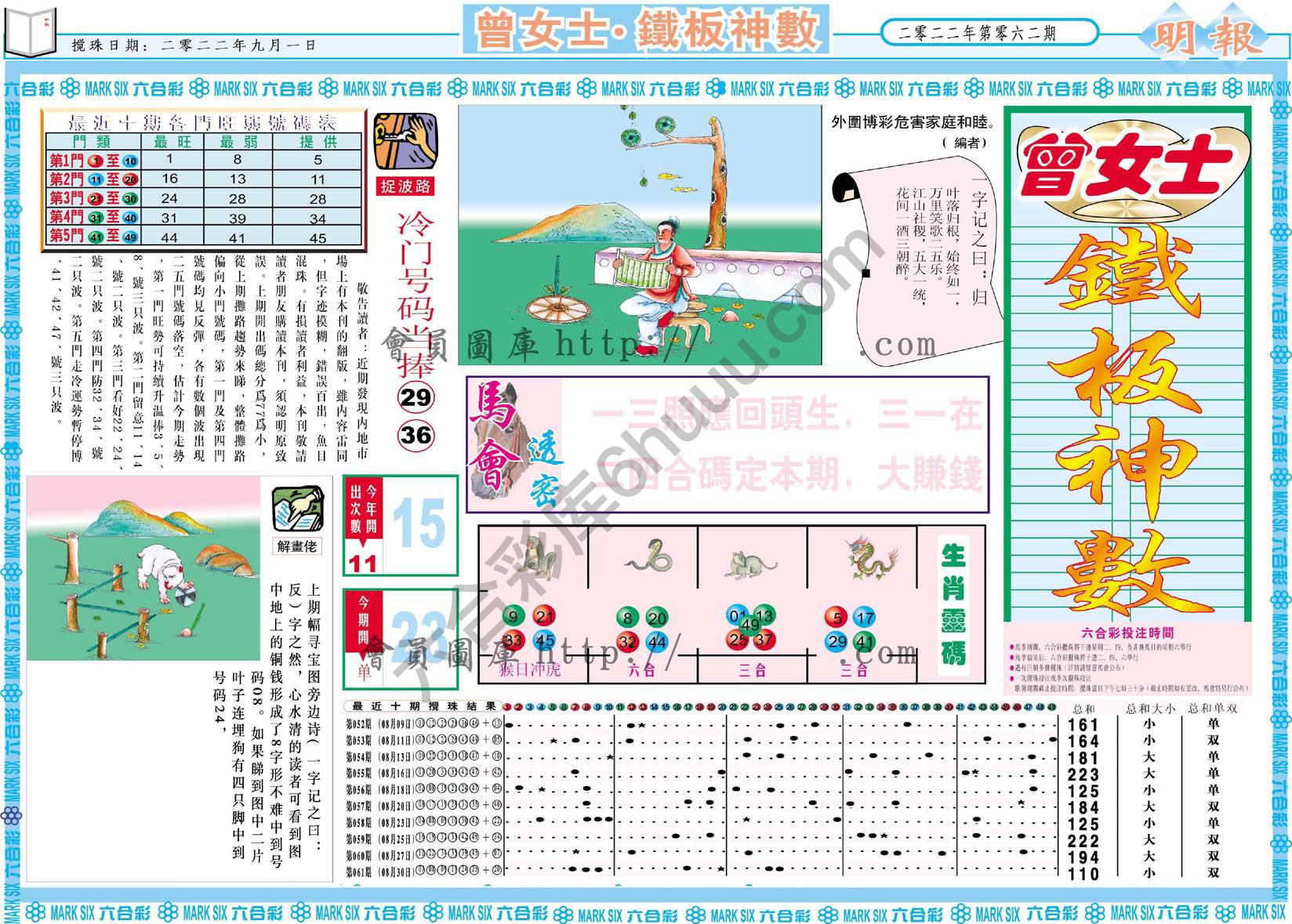 曾女士铁板神数