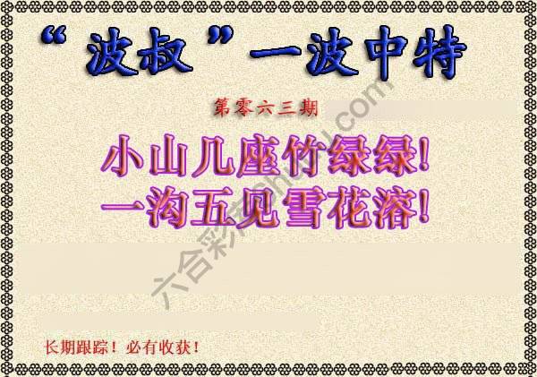 波叔一波中特