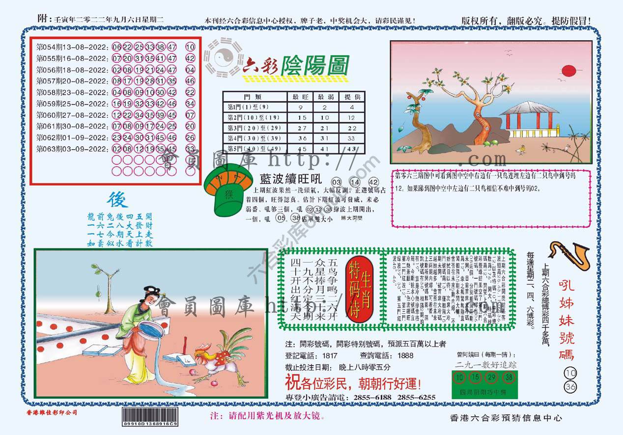 六彩阴阳图