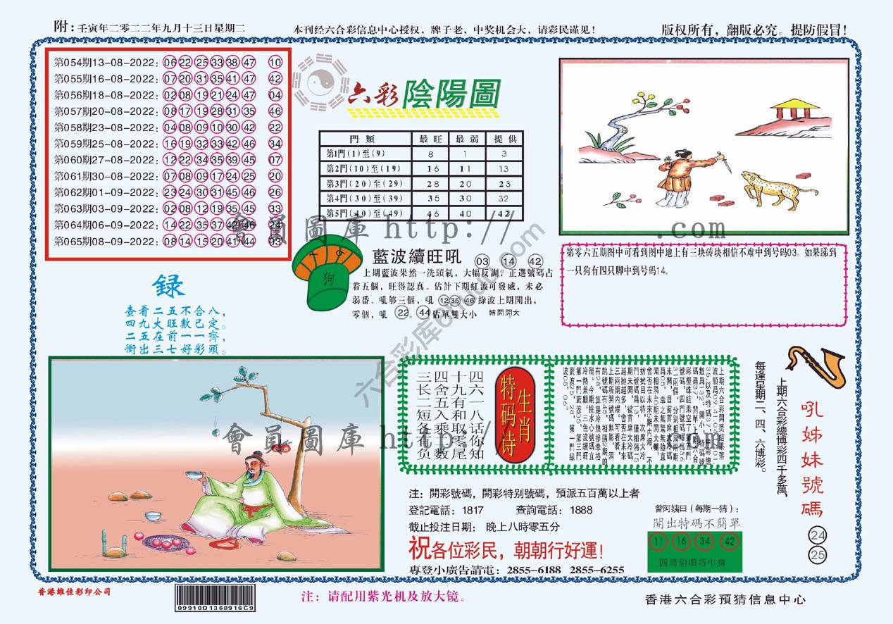 六彩阴阳图