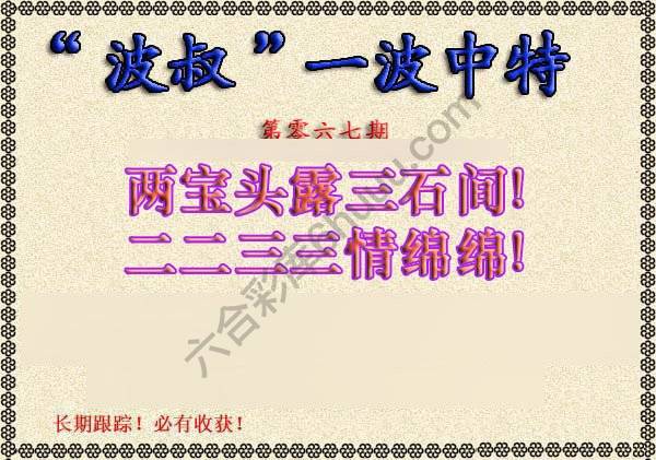 波叔一波中特