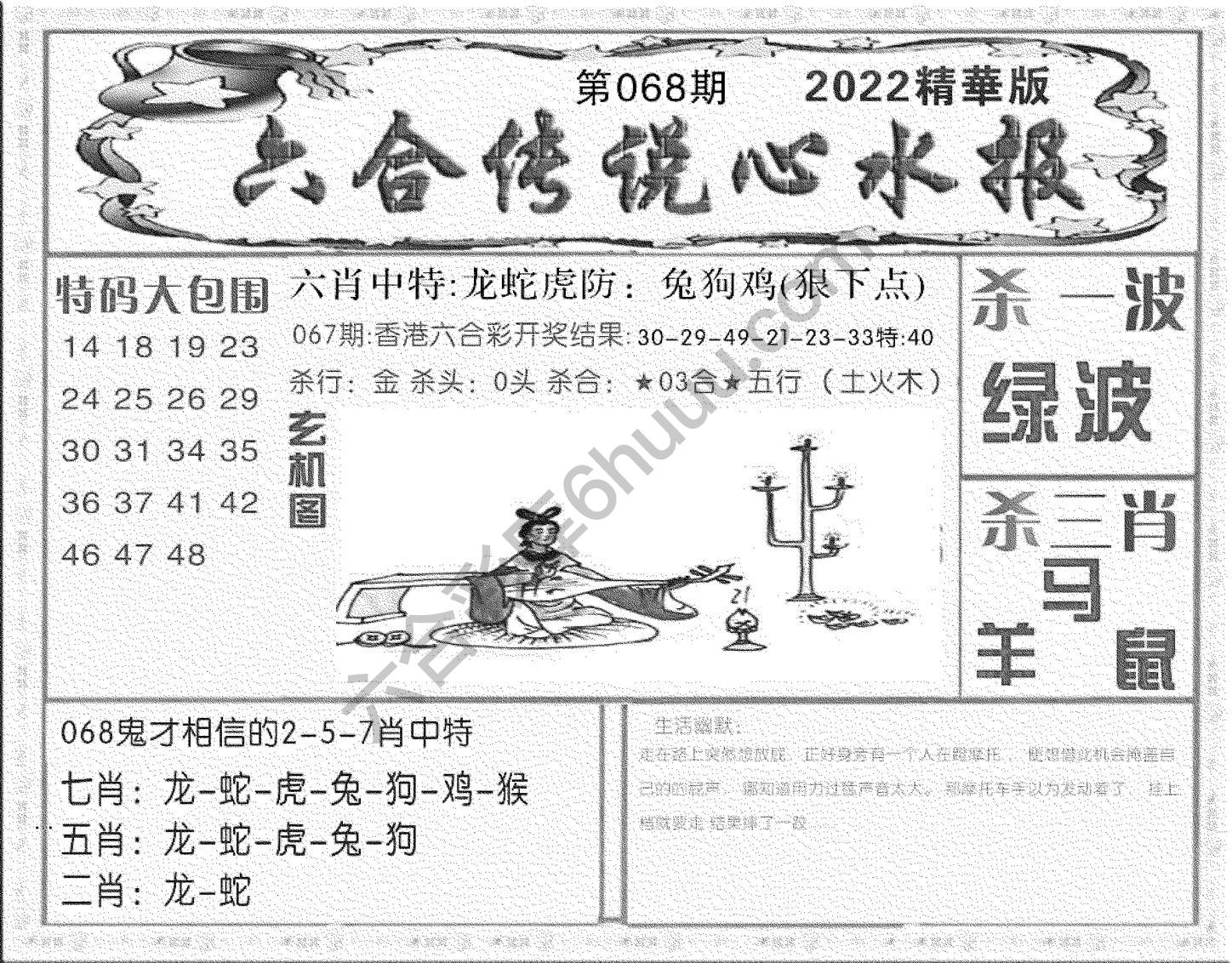 六合传说心水报