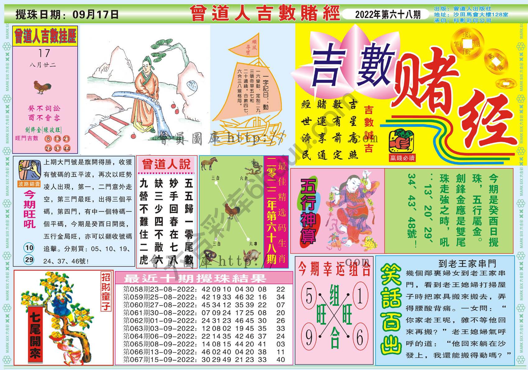 曾道人吉数赌经