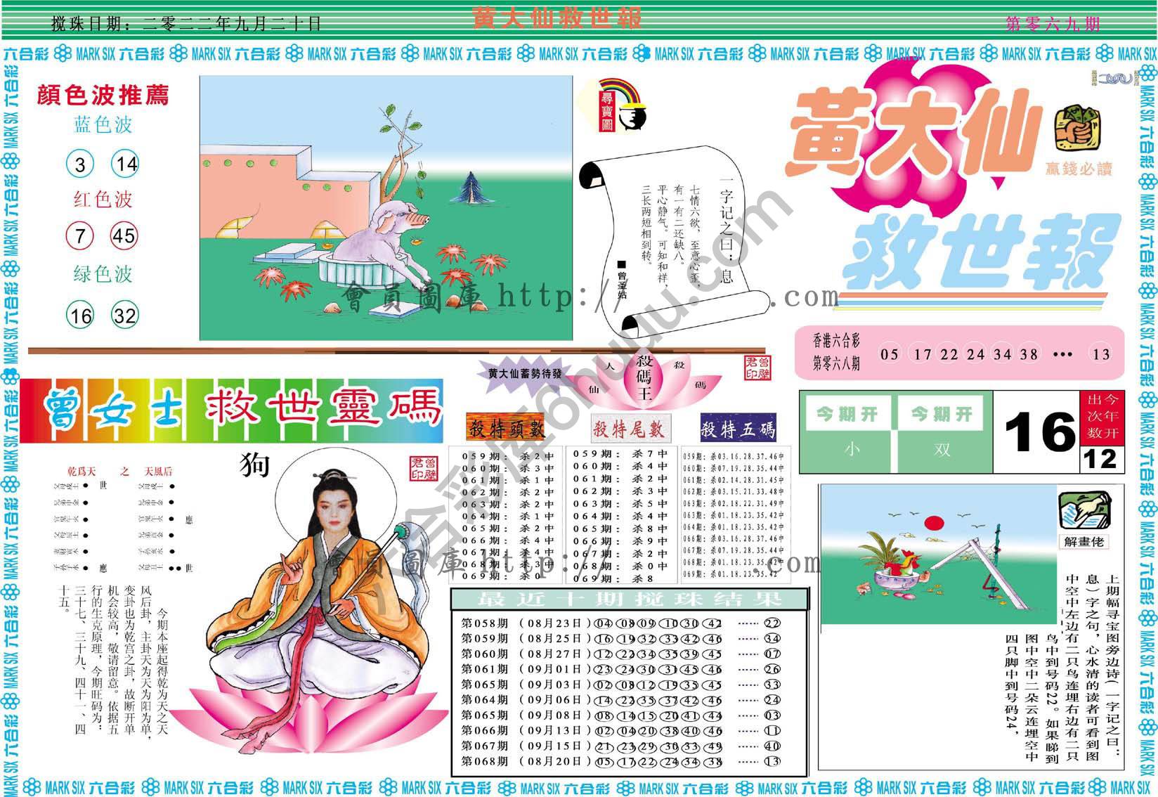 黄大仙救世报