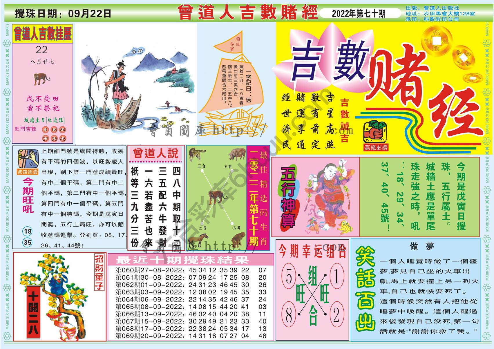 曾道人吉数赌经