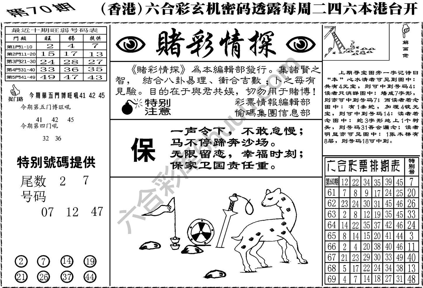 赌彩情探