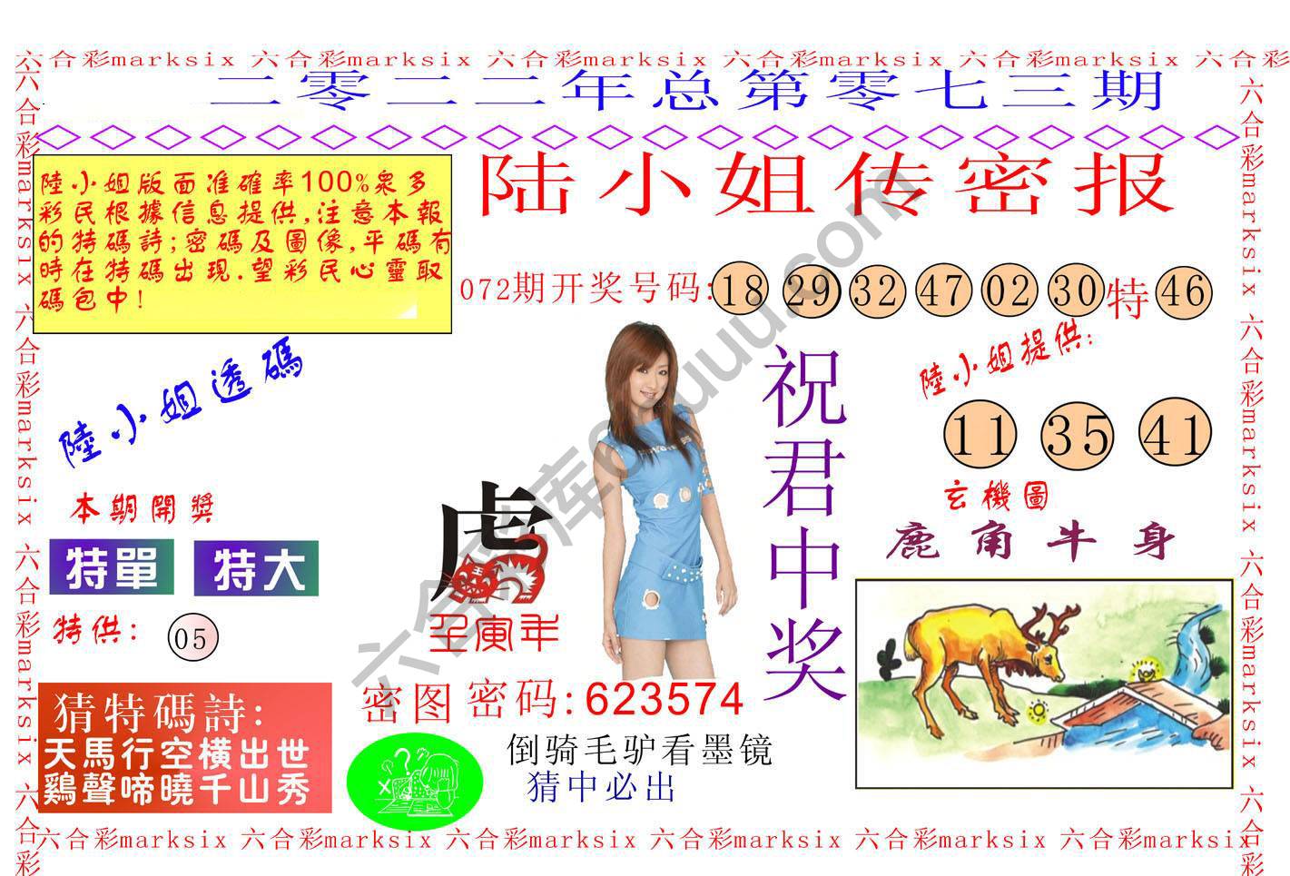 陆小姐传密