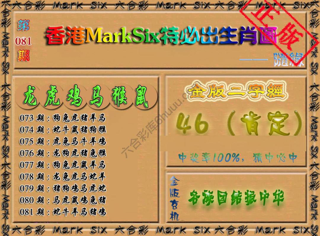 特必出生肖图