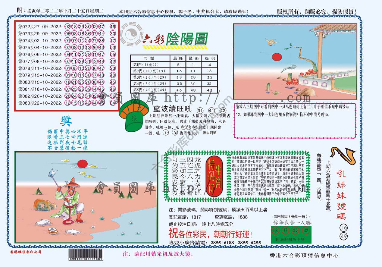 六彩阴阳图