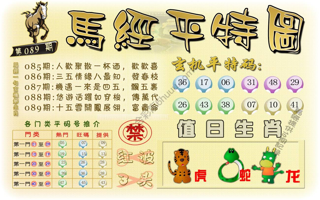 马经平特图