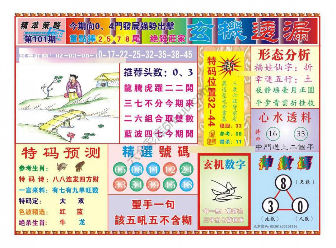 玄机透漏