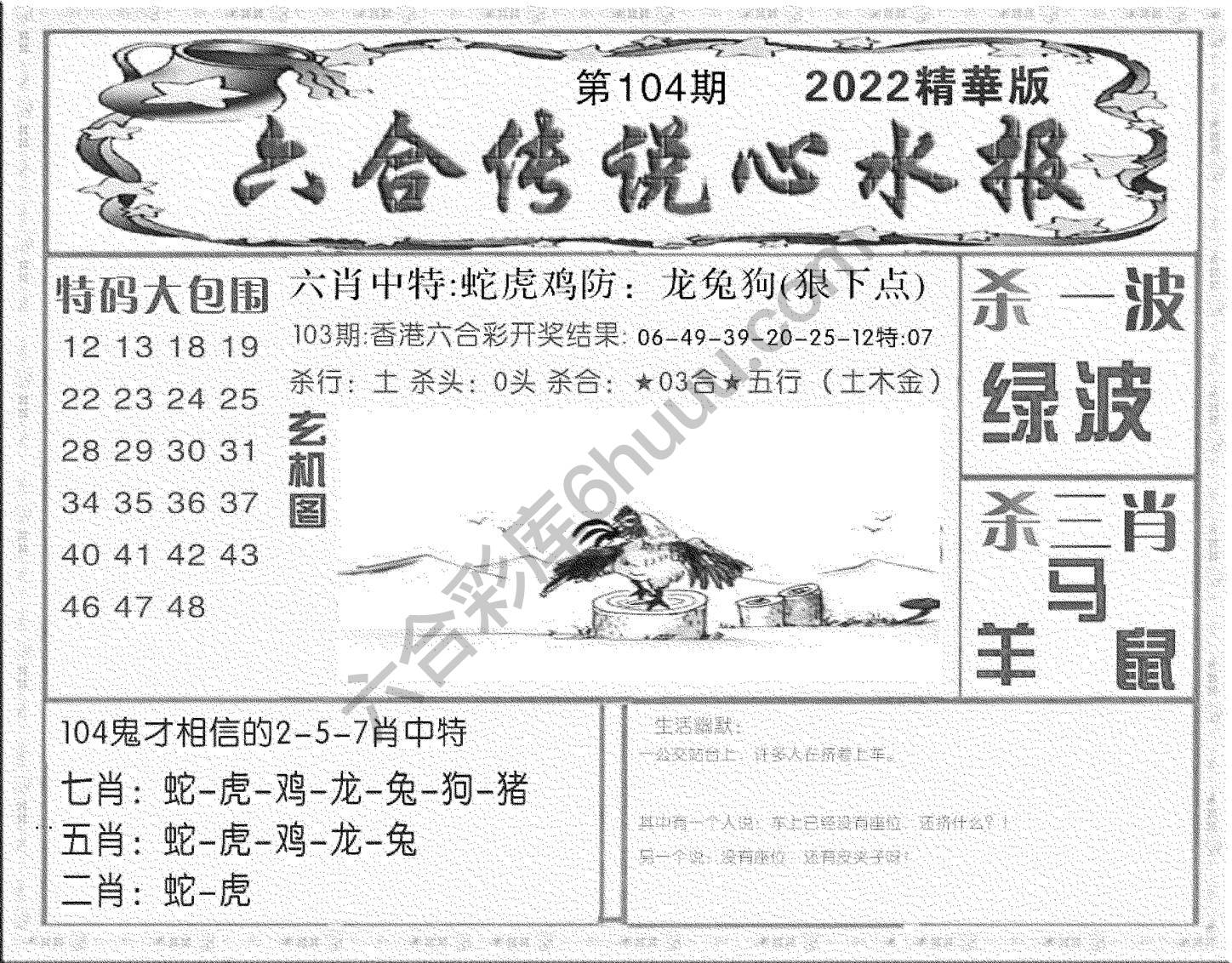 六合传说心水报