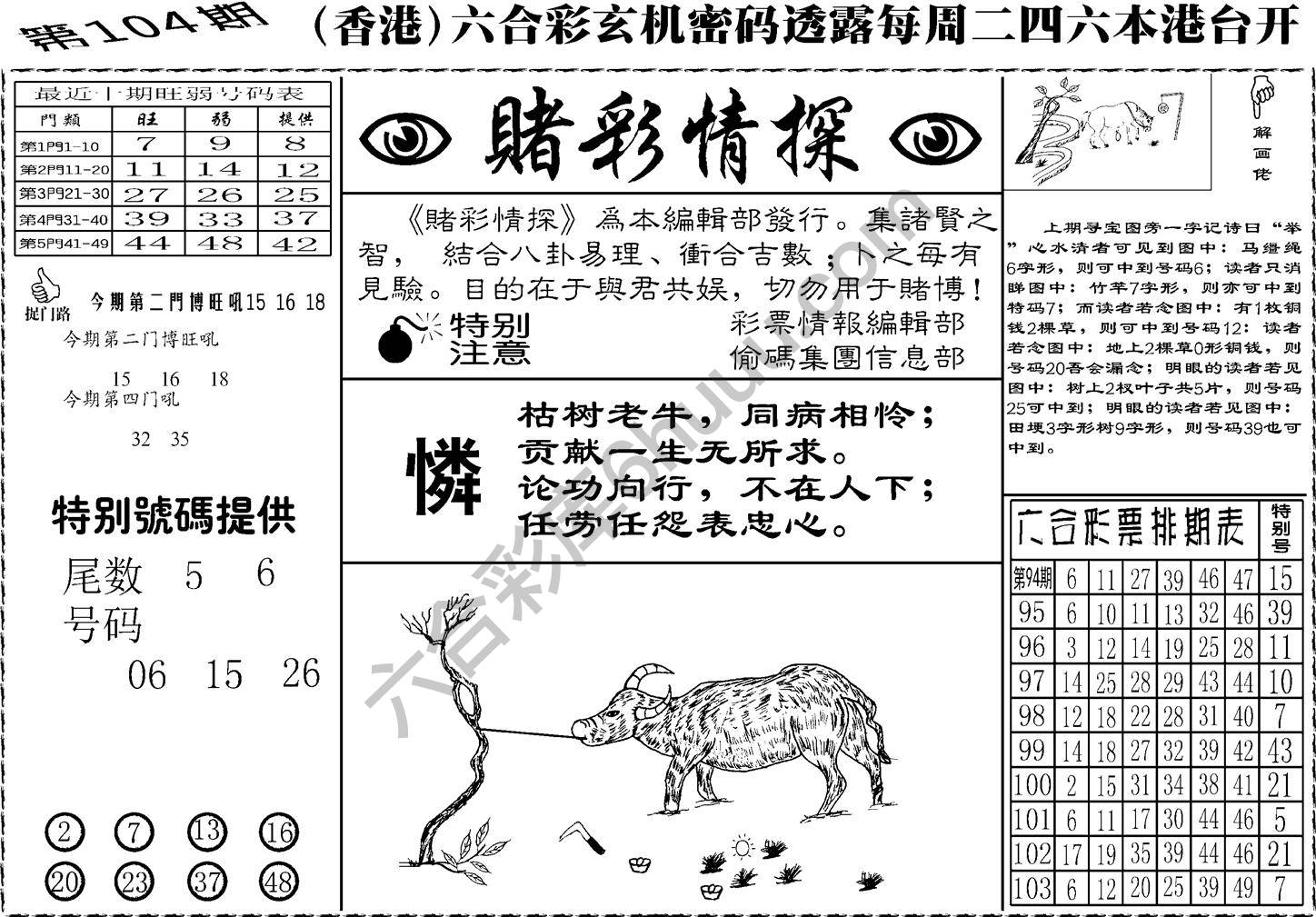 赌彩情探