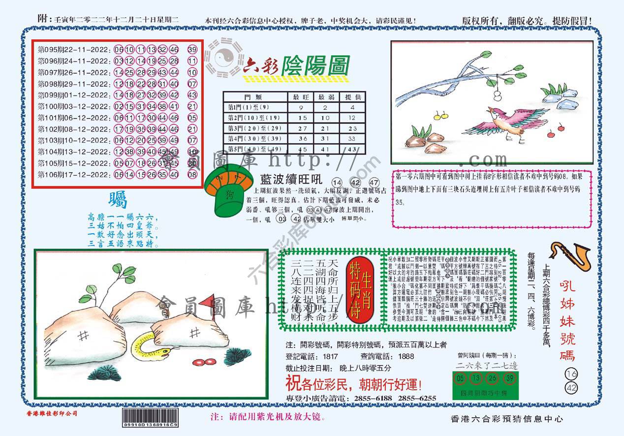 六彩阴阳图