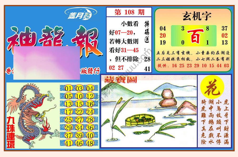 蓝月亮神龙报