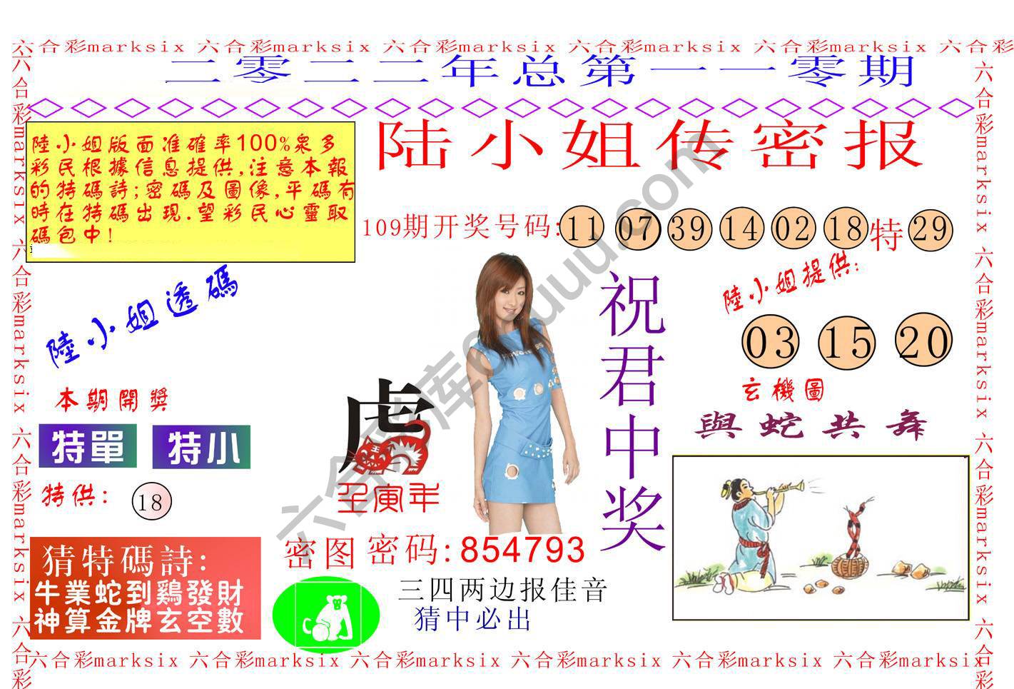 陆小姐传密