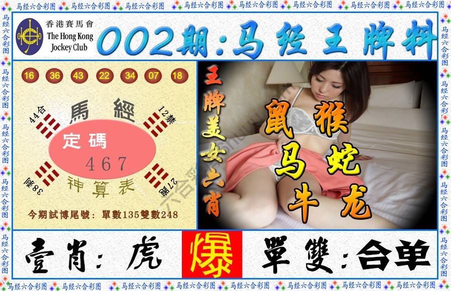 马经王牌料