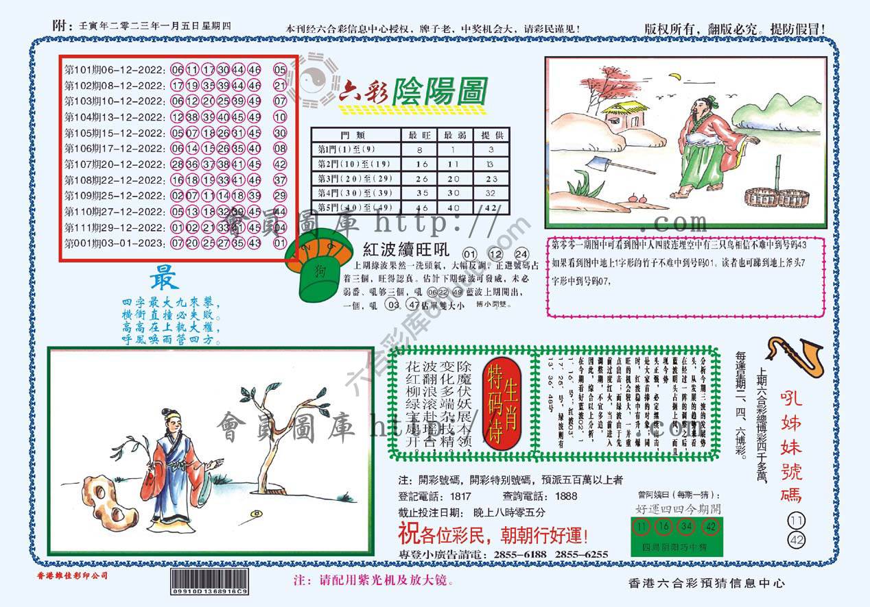 六彩阴阳图