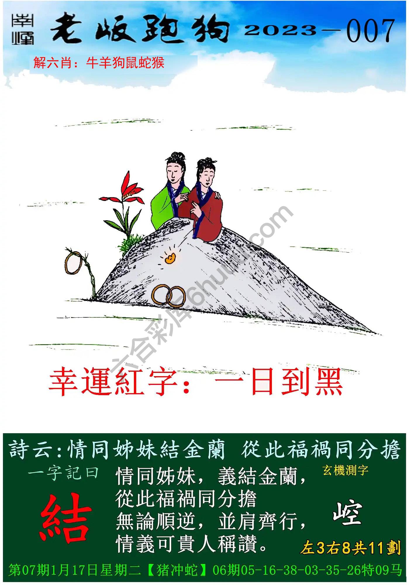 老版跑狗图