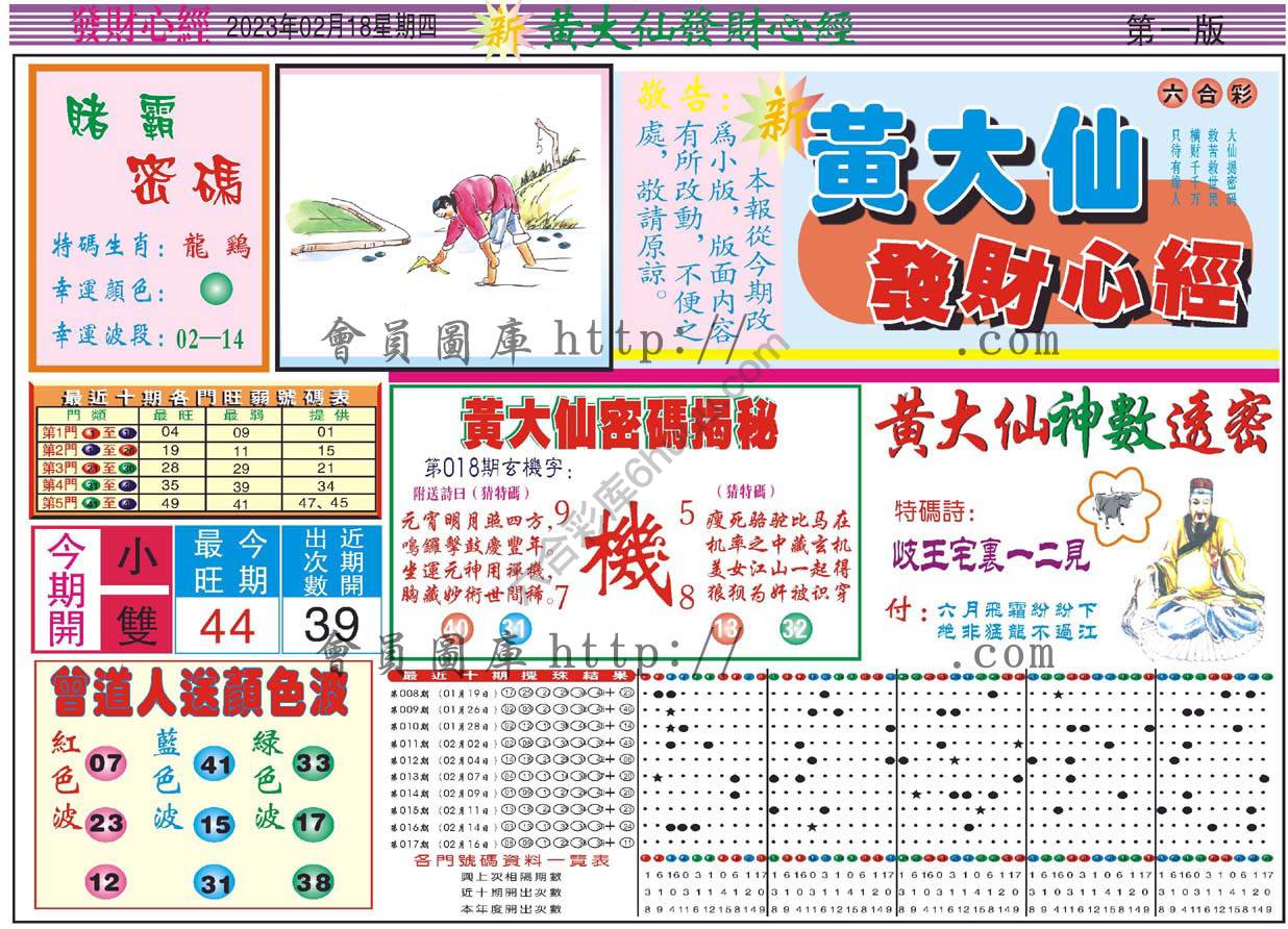 黄大仙发财心经