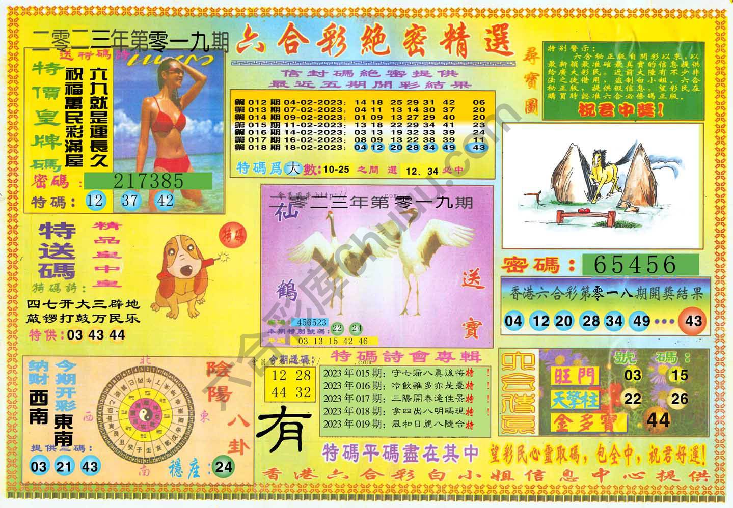 六合彩绝密精选