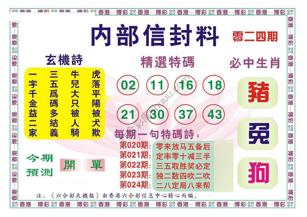 内部信封料
