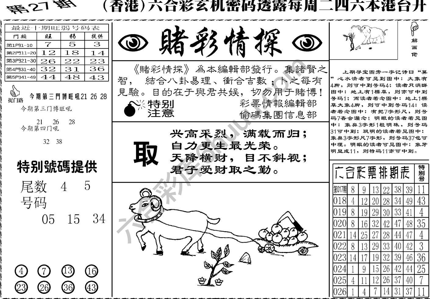 赌彩情探