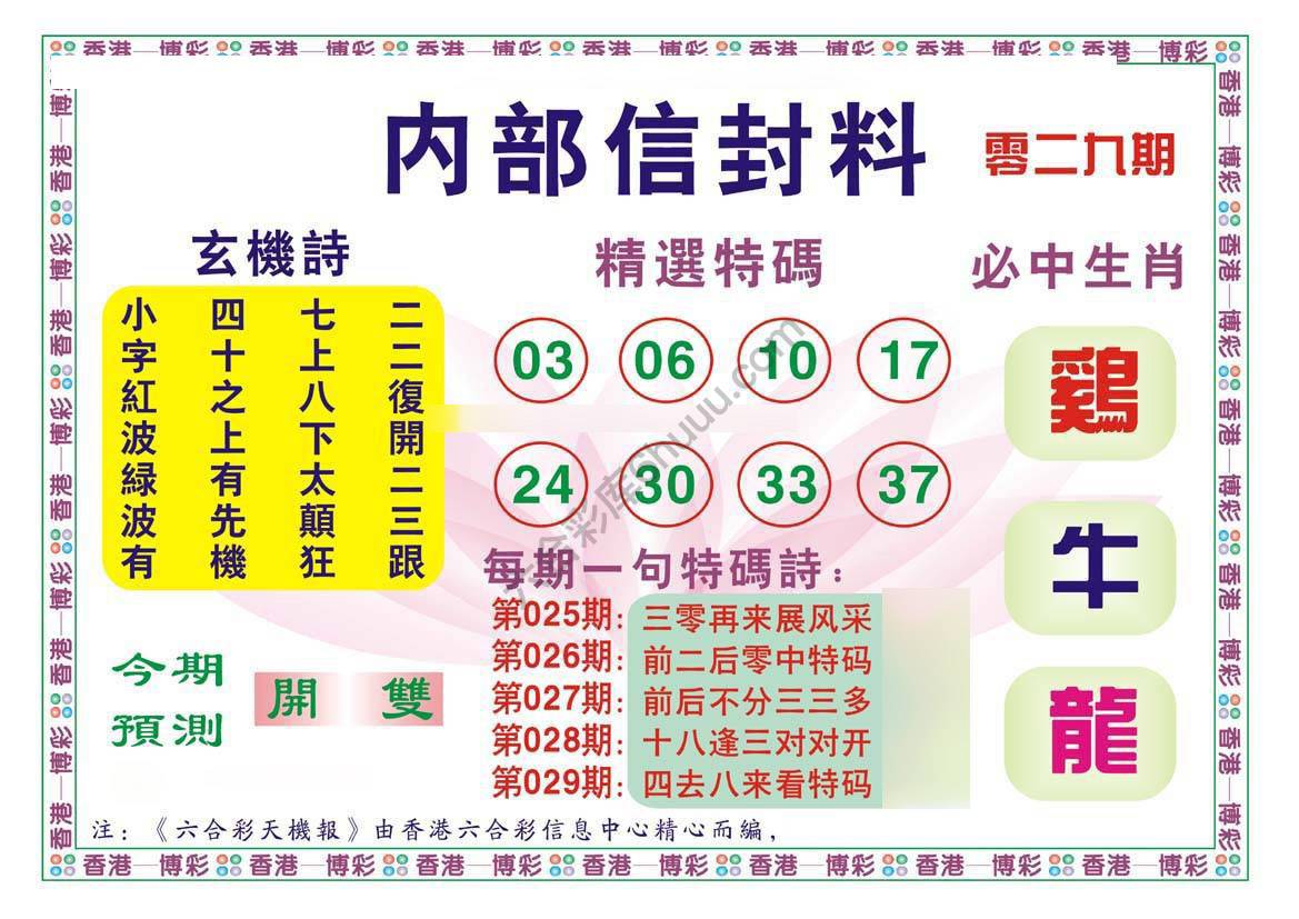 内部信封料