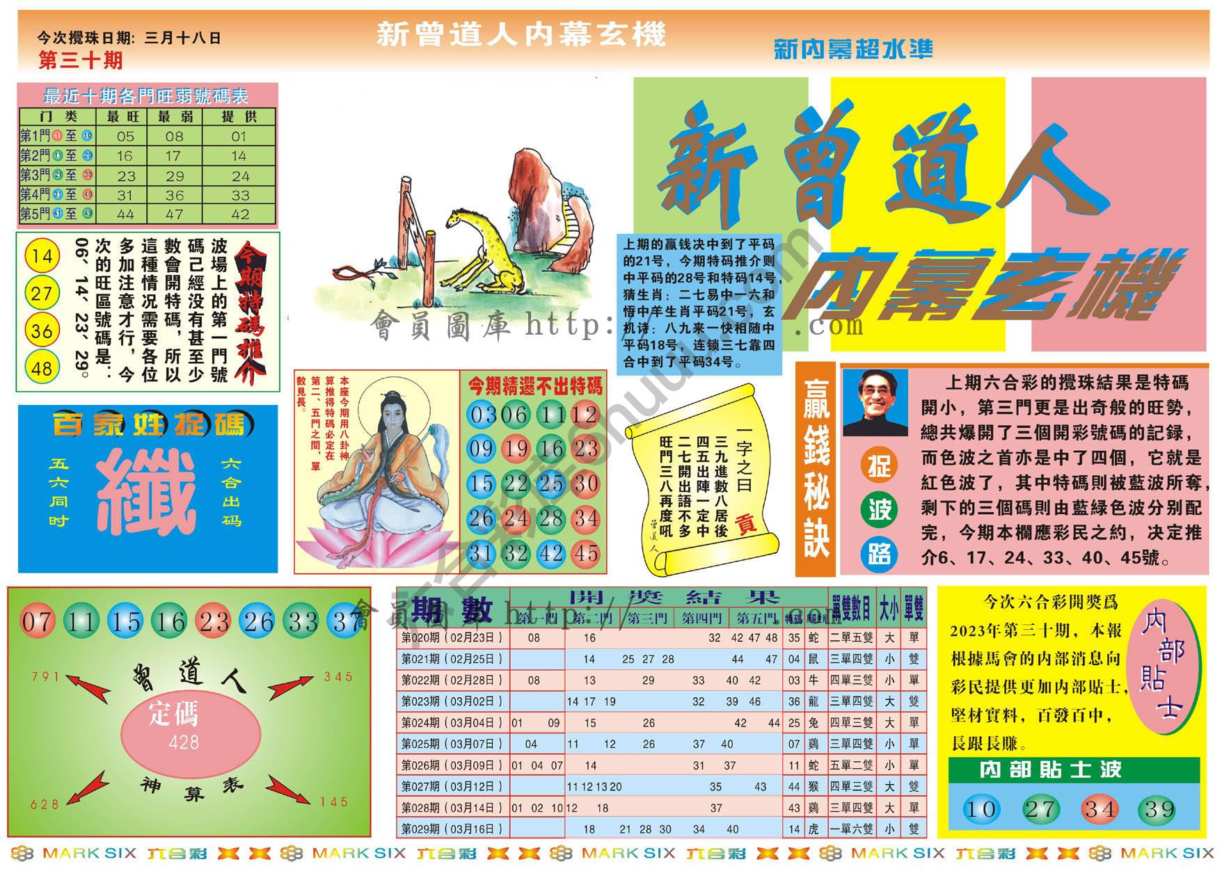 新曾道人内幕玄机
