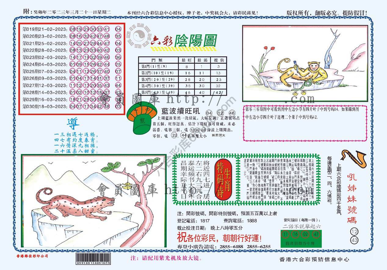 六彩阴阳图
