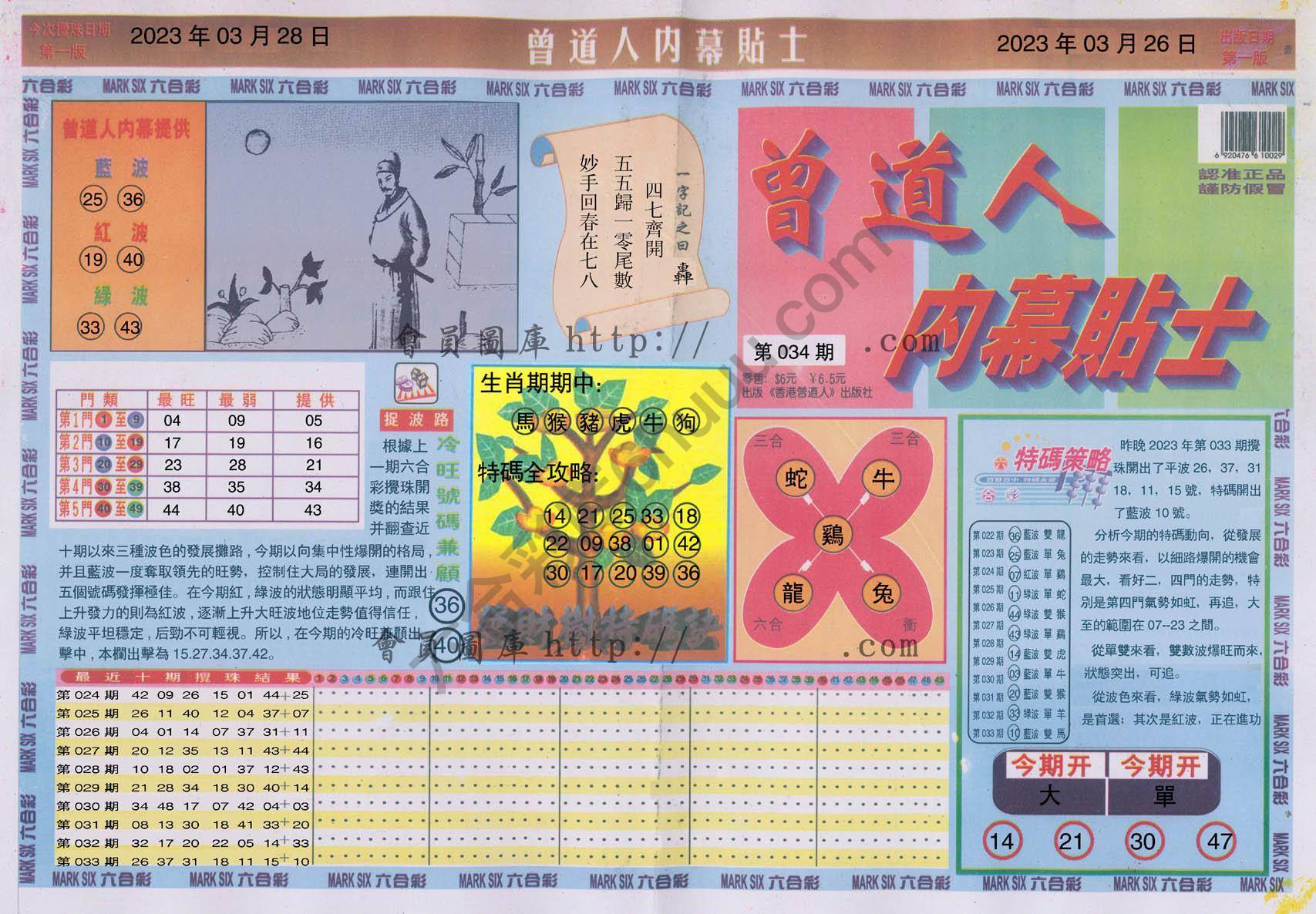 曾道人内幕贴士