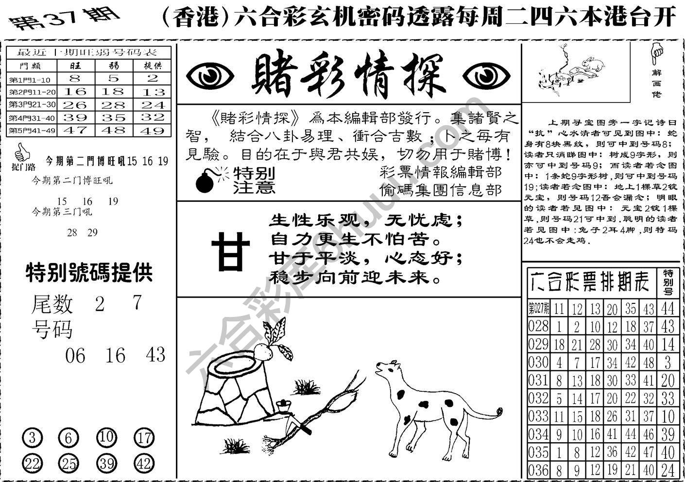 赌彩情探