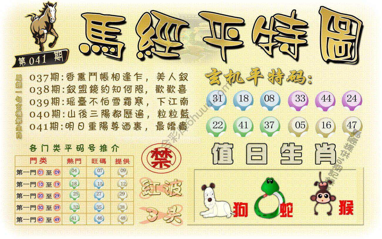 马经平特图