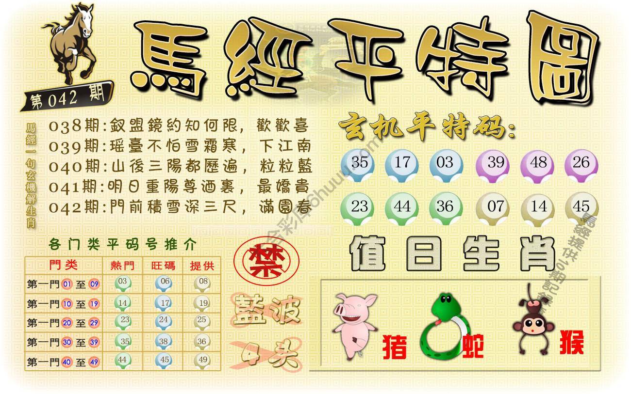 马经平特图
