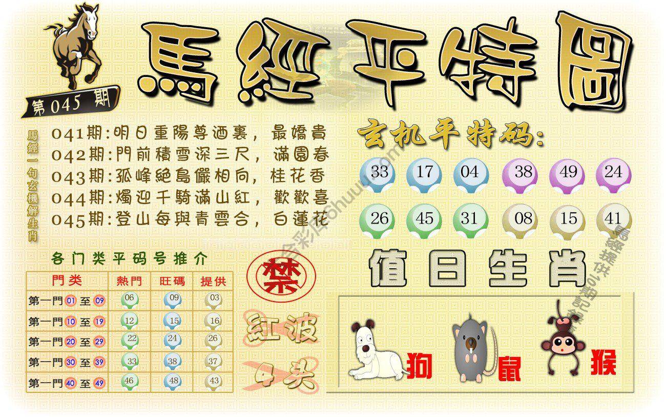 马经平特图