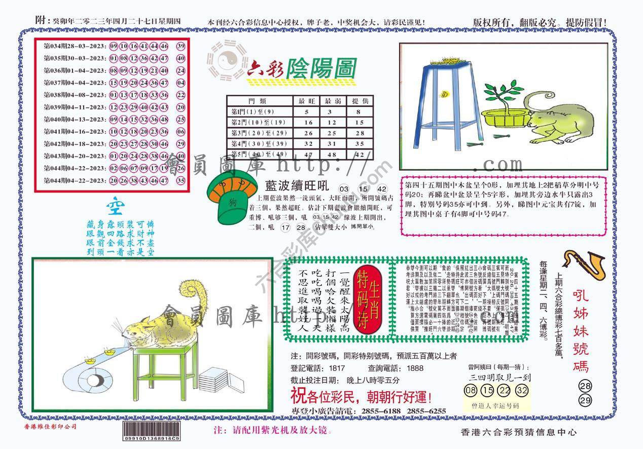 六彩阴阳图