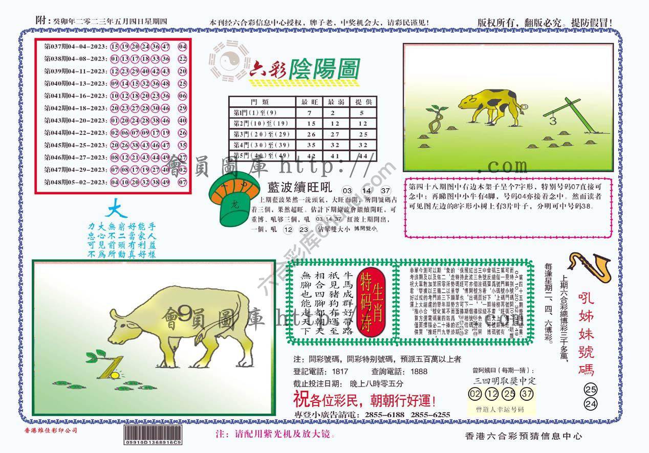六彩阴阳图