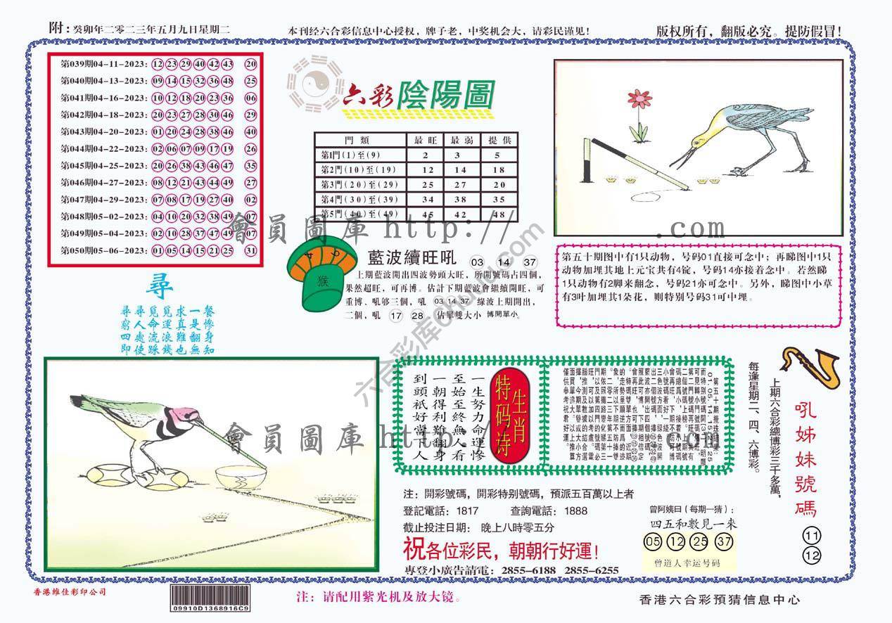 六彩阴阳图
