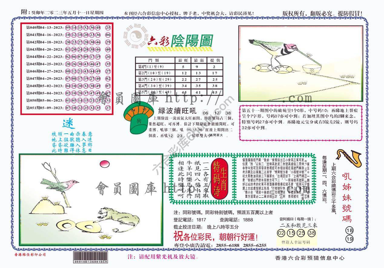 六彩阴阳图
