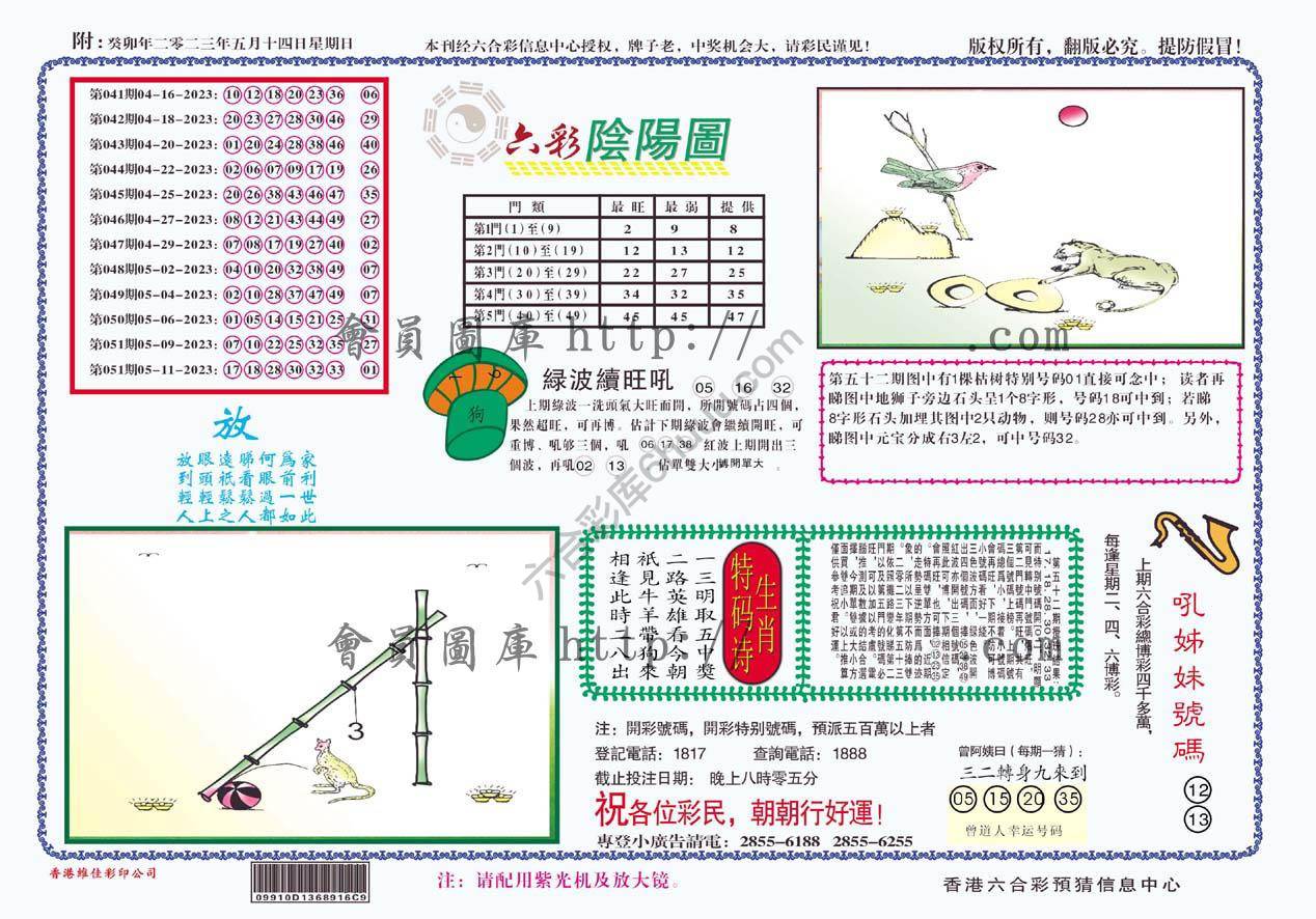 六彩阴阳图