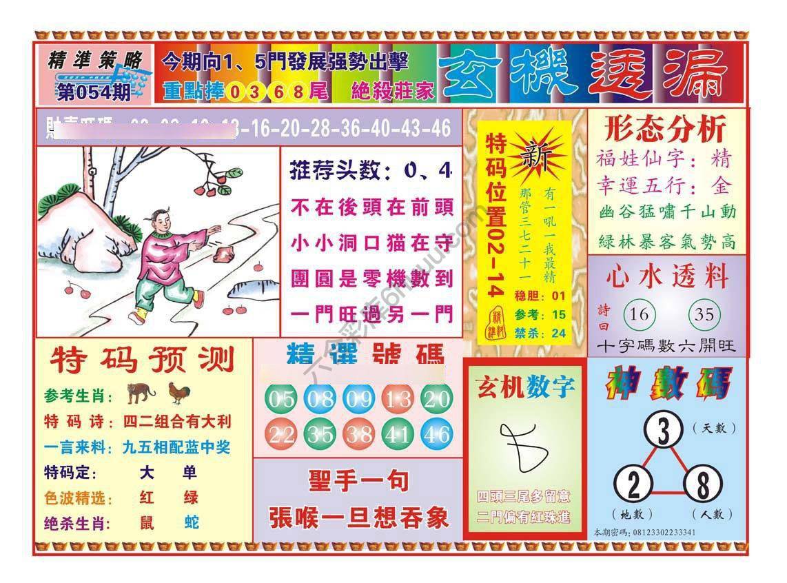 玄机透漏