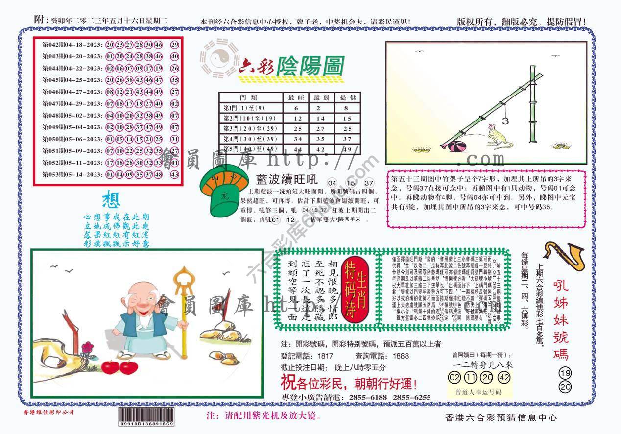六彩阴阳图