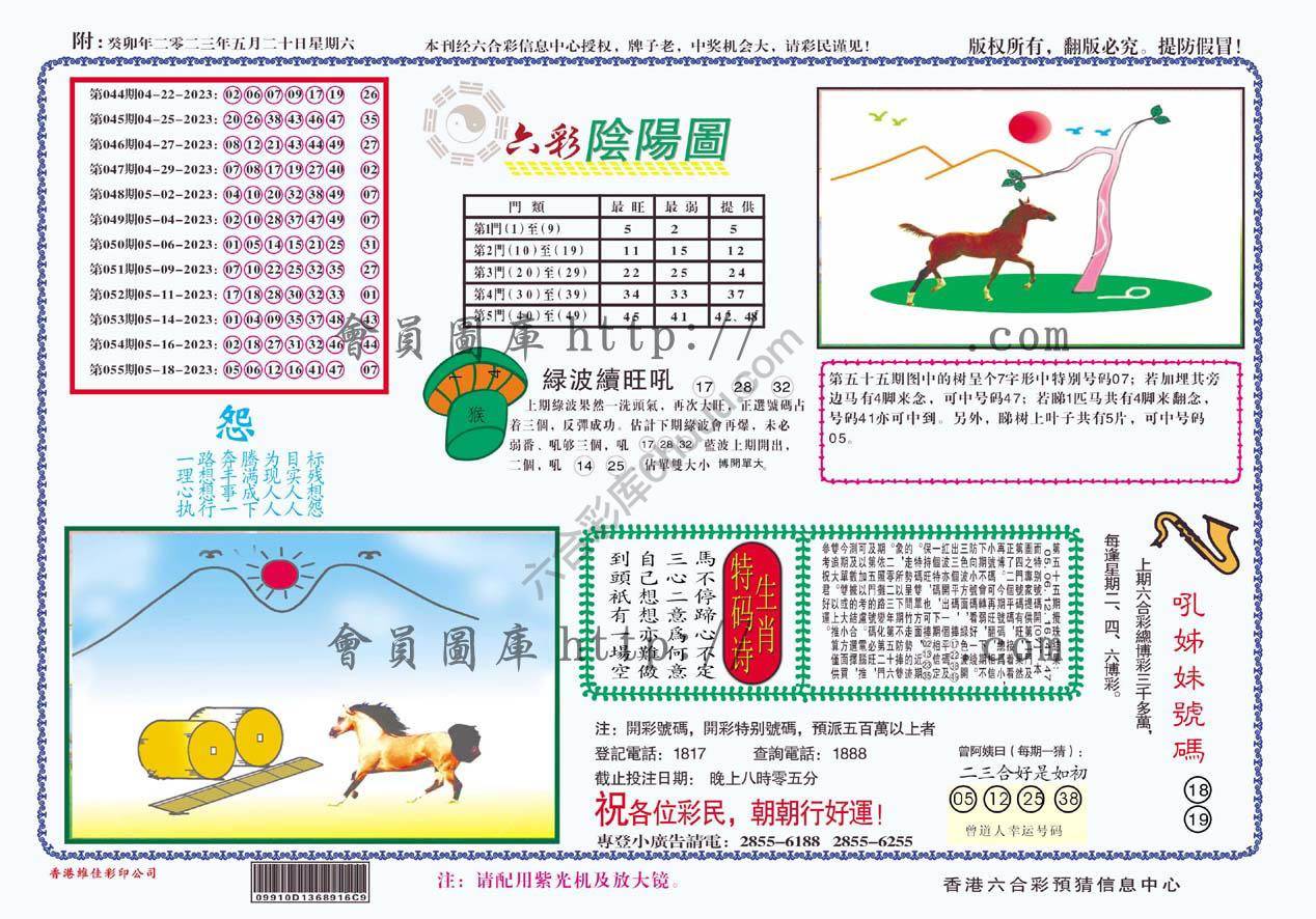 六彩阴阳图
