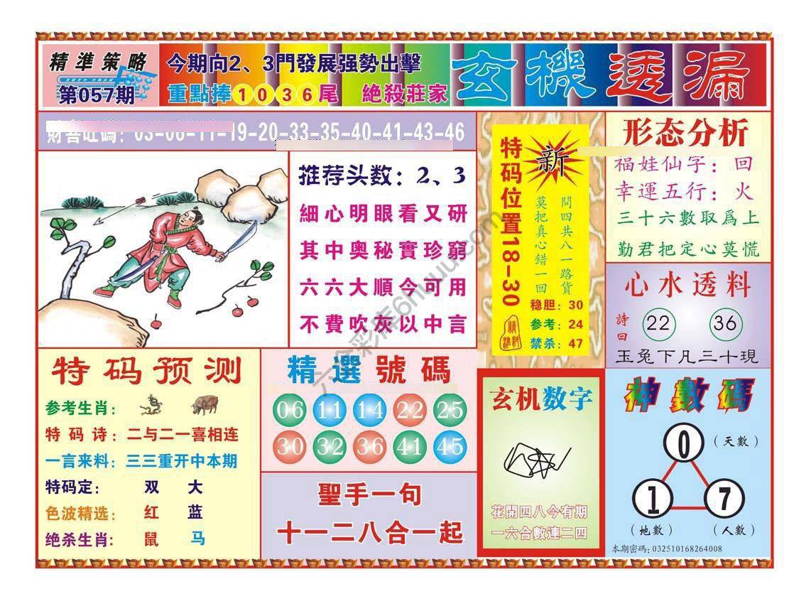 玄机透漏