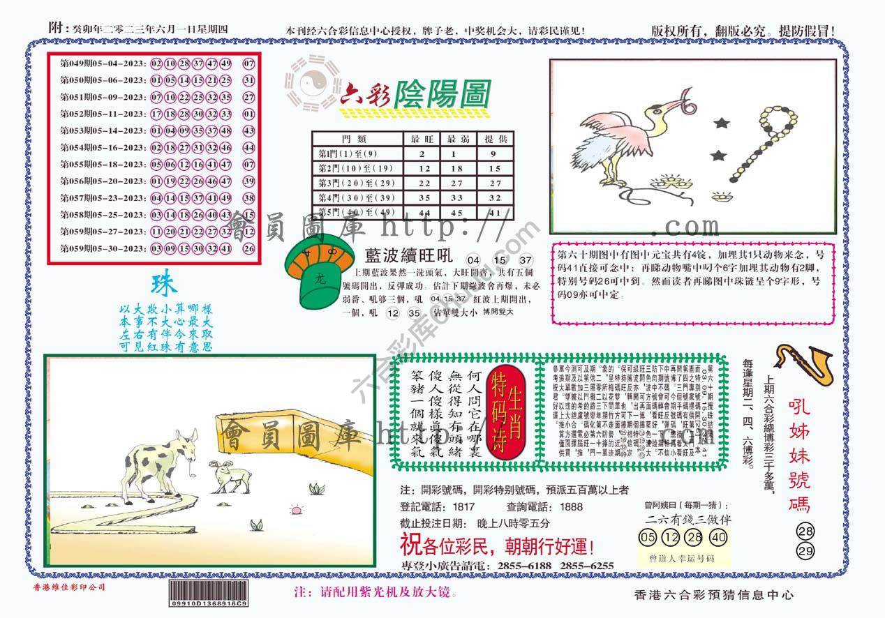 六彩阴阳图