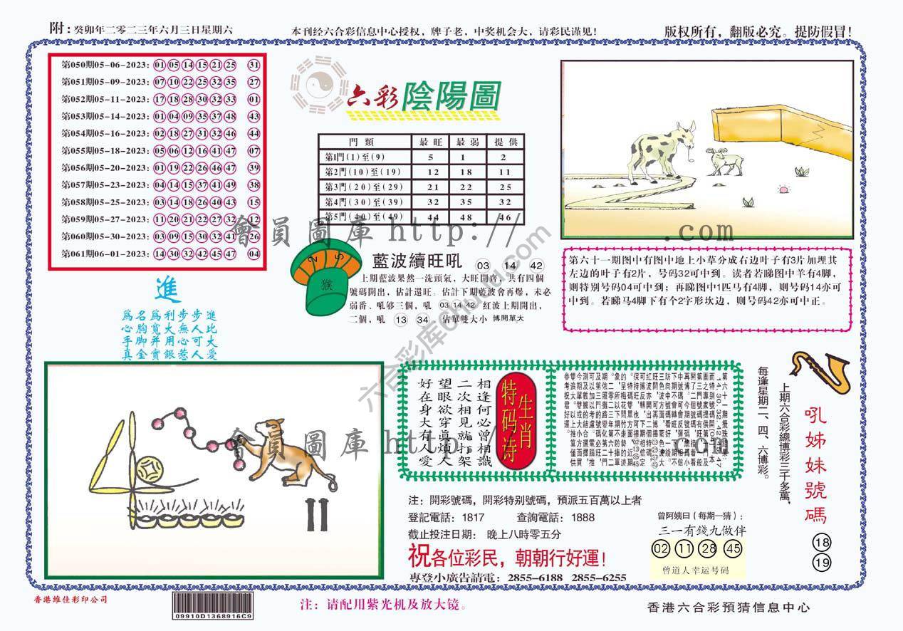 六彩阴阳图