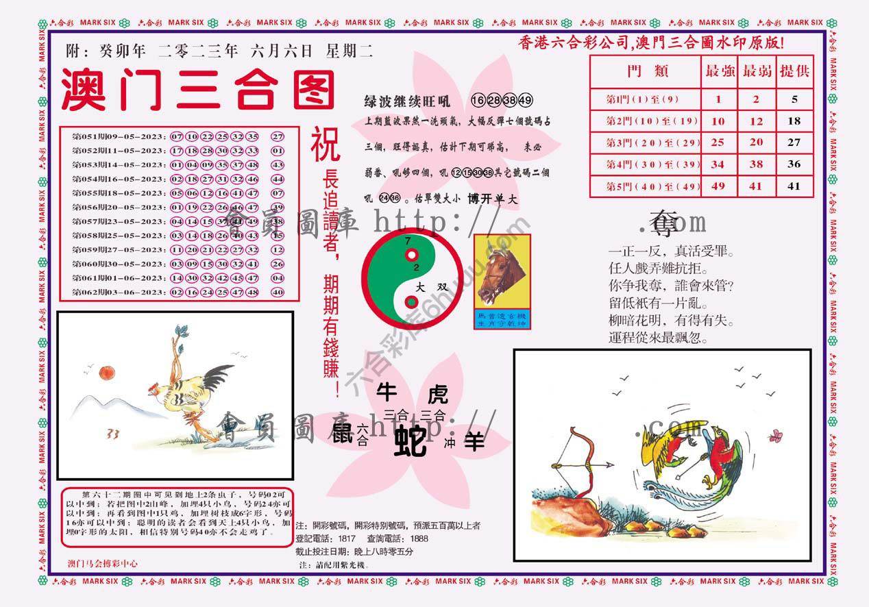 澳门三合图
