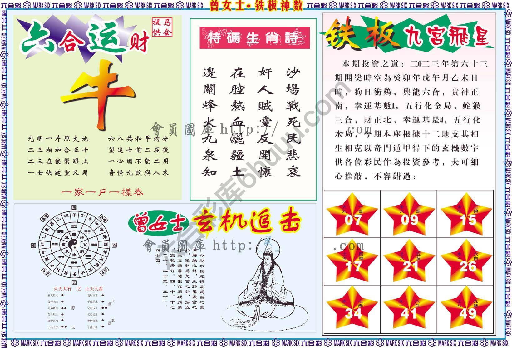 曾女士铁板神数