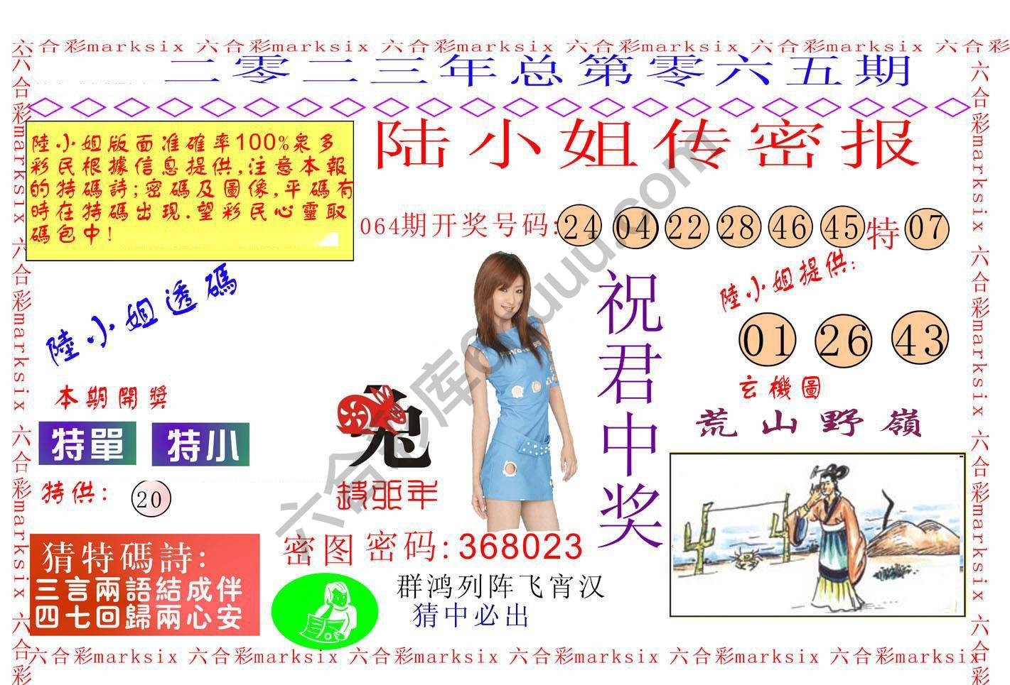 陆小姐传密