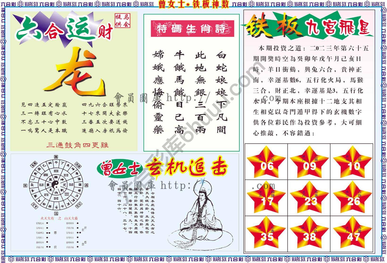 曾女士铁板神数